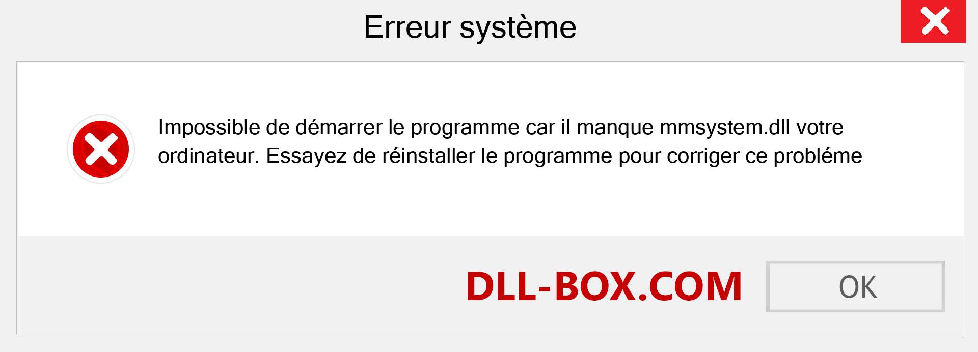 Le fichier mmsystem.dll est manquant ?. Télécharger pour Windows 7, 8, 10 - Correction de l'erreur manquante mmsystem dll sur Windows, photos, images